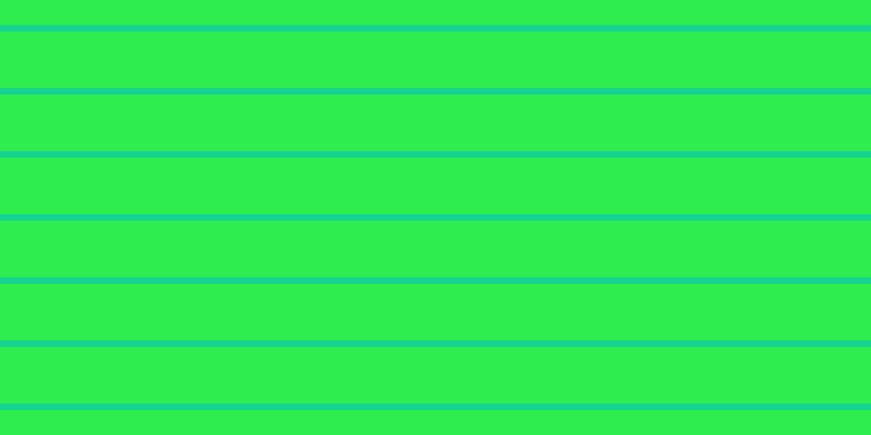 #2dee4e, #15d393 horizontal lines, six pixels wide, fifty-two pixels apart