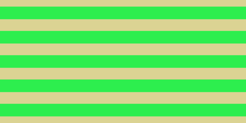 #2dee4e, #dbd393 horizontal lines, thirty-eight pixels wide, forty-one pixels apart