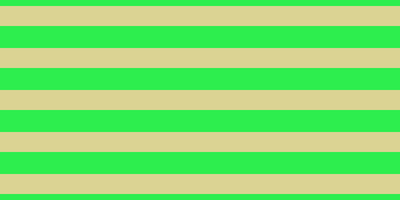 #2dee4e, #dbd393 horizontal lines, forty pixels wide, forty-four pixels apart