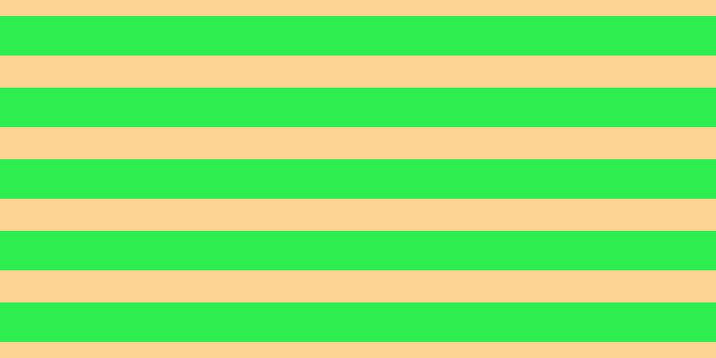 #2dee4e, #fcd393 horizontal lines, thirty-six pixels wide, forty-four pixels apart