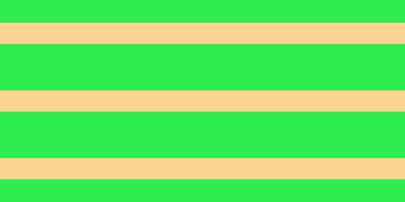 #2dee4e, #fcd393 horizontal lines, forty-two pixels wide, ninety-two pixels apart