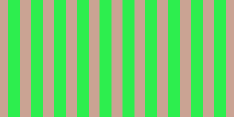 #2dee4e, #caa393 vertical lines, thirty-seven pixels wide, forty-one pixels apart