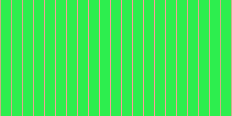 #2dee4e, #eba393 vertical lines, two pixels wide, thirty-six pixels apart