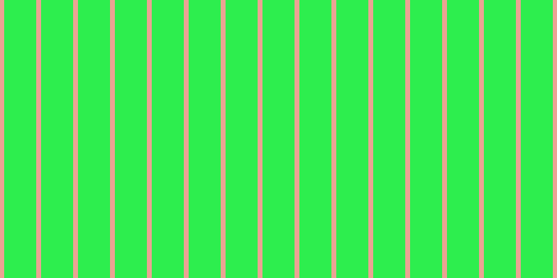 #2dee4e, #eba393 vertical lines, seven pixels wide, forty-six pixels apart