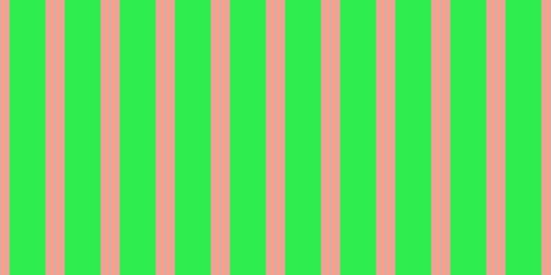 #2dee4e, #eba393 vertical lines, twenty-eight pixels wide, fifty-two pixels apart