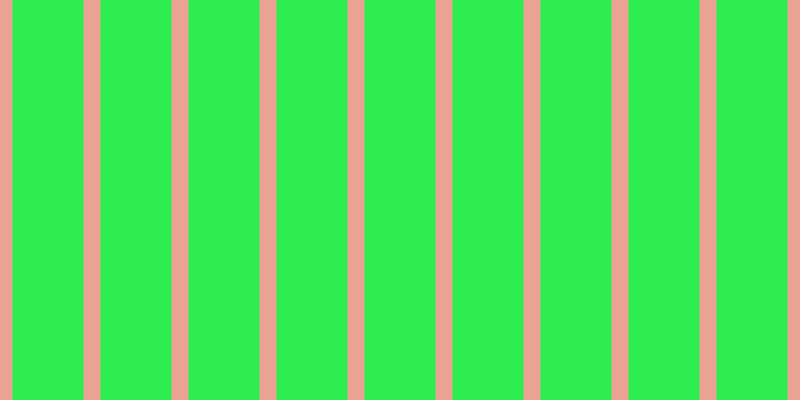 #2dee4e, #eba393 vertical lines, seventeen pixels wide, seventy-one pixels apart