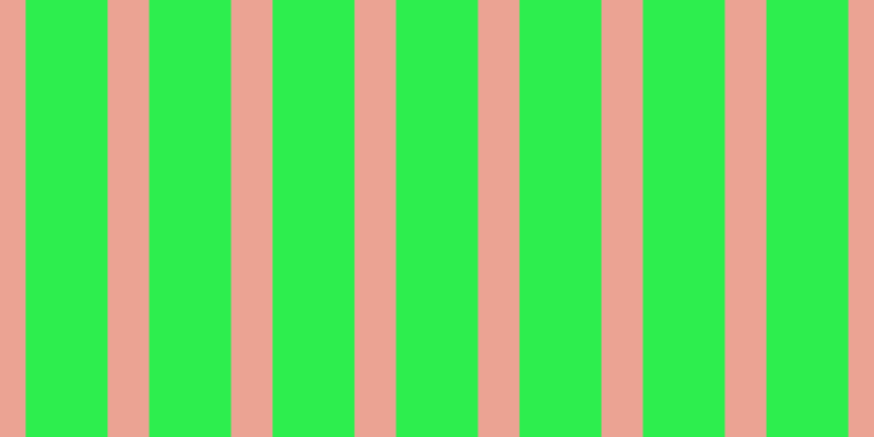 #2dee4e, #eba393 vertical lines, thirty-eight pixels wide, seventy-five pixels apart