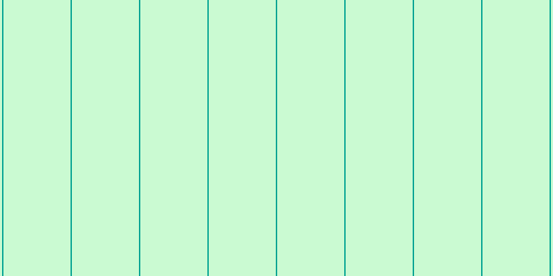 #2dee4e (25%), #04a393 vertical lines, two pixels wide, ninety-seven pixels apart