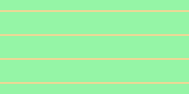 #2dee4e (50%), #fcd393 horizontal lines, seven pixels wide, ninety-five pixels apart