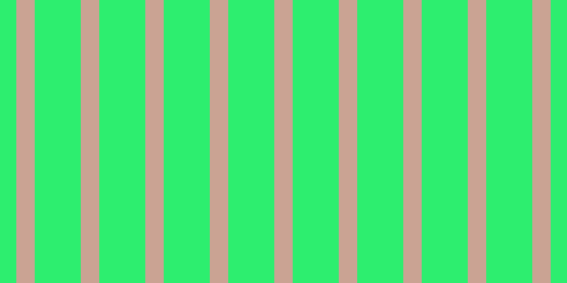 #2dee6f, #caa393 vertical lines, twenty-six pixels wide, sixty-five pixels apart