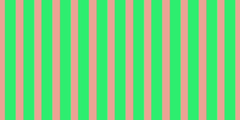 #2dee6f, #eba393 vertical lines, twenty-five pixels wide, thirty-six pixels apart