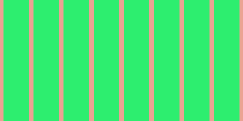 #2dee6f, #eba393 vertical lines, fifteen pixels wide, eighty-four pixels apart