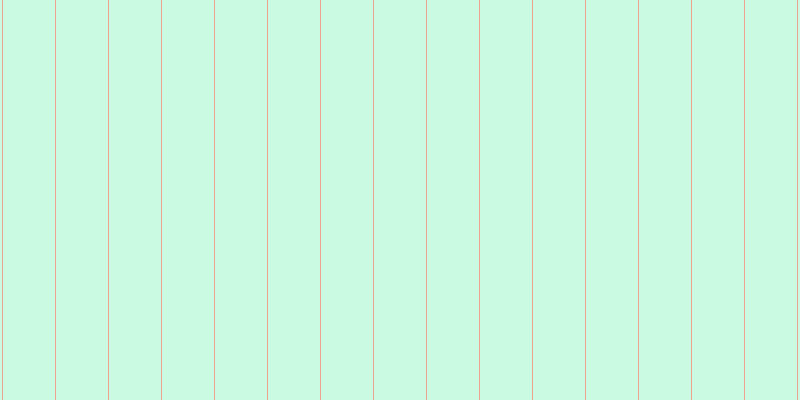 #2dee90 (25%), #eba393 vertical lines, one pixels wide, fifty-two pixels apart