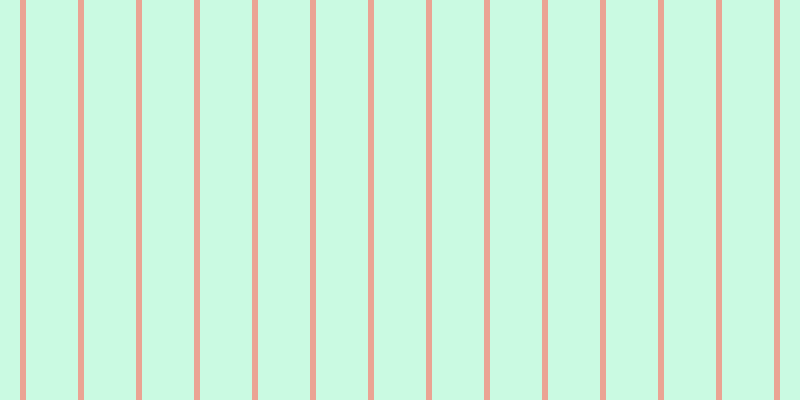 #2dee90 (25%), #eba393 vertical lines, six pixels wide, fifty-two pixels apart