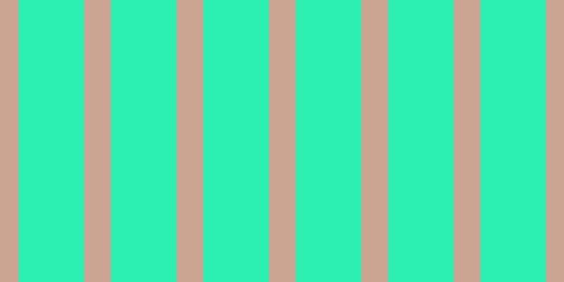#2deeb1, #caa393 vertical lines, thirty-eight pixels wide, ninety-three pixels apart