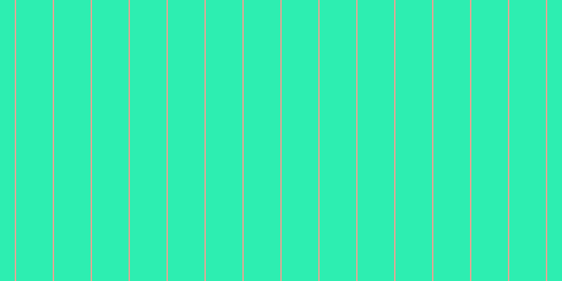 #2deeb1, #eba393 vertical lines, two pixels wide, fifty-two pixels apart