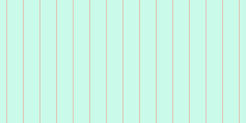 #2deeb1 (25%), #eba393 vertical lines, two pixels wide, fifty-two pixels apart