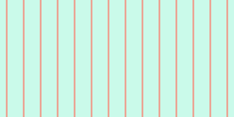 #2deeb1 (25%), #eba393 vertical lines, six pixels wide, fifty-two pixels apart