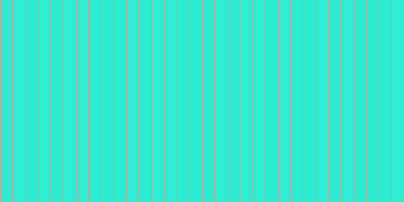 #2deed2, #caa393 vertical lines, two pixels wide, twenty-three pixels apart