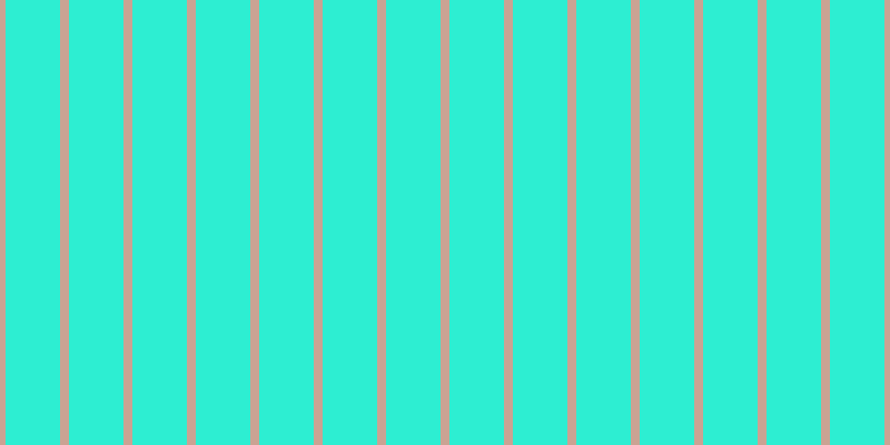 #2deed2, #caa393 vertical lines, eight pixels wide, forty-nine pixels apart