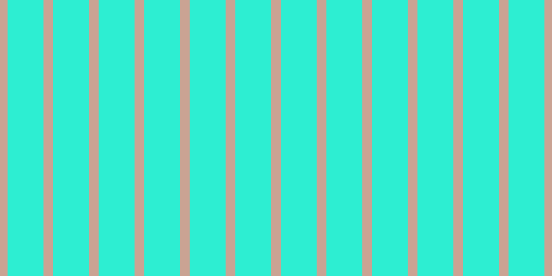 #2deed2, #caa393 vertical lines, fourteen pixels wide, fifty-two pixels apart