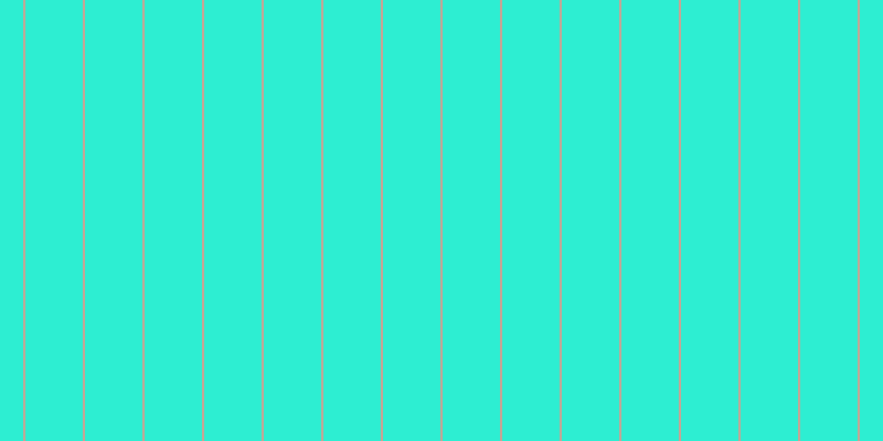 #2deed2, #caa393 vertical lines, two pixels wide, fifty-two pixels apart