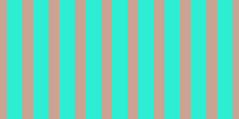 #2deed2, #caa393 vertical lines, thirty-six pixels wide, fifty-two pixels apart