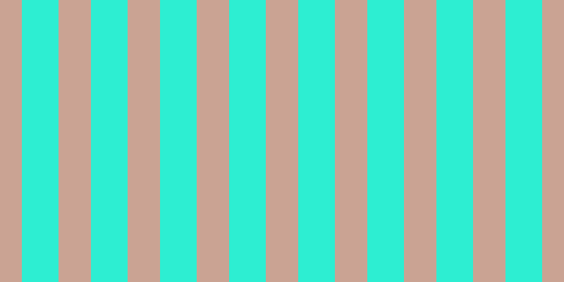 #2deed2, #caa393 vertical lines, forty-six pixels wide, fifty-two pixels apart