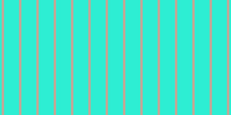 #2deed2, #caa393 vertical lines, eight pixels wide, fifty-two pixels apart