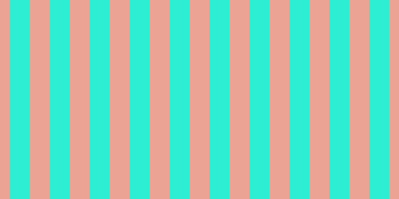 #2deed2, #eba393 vertical lines, forty pixels wide, forty pixels apart