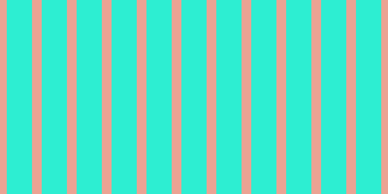 #2deed2, #eba393 vertical lines, twenty pixels wide, fifty-two pixels apart