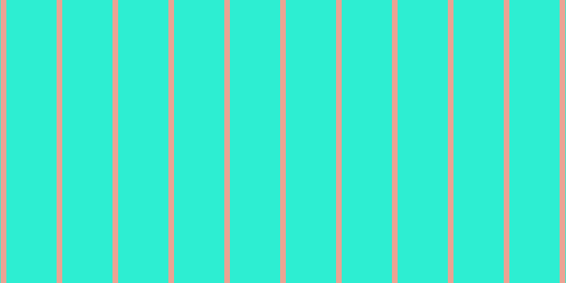 #2deed2, #eba393 vertical lines, eight pixels wide, seventy-one pixels apart