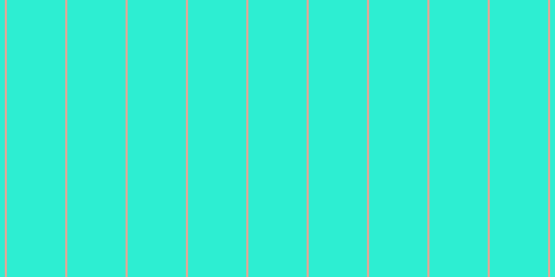 #2deed2, #eba393 vertical lines, three pixels wide, eighty-four pixels apart