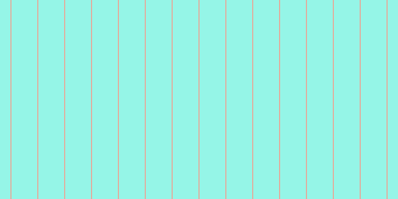 #2deed2 (50%), #eba393 vertical lines, two pixels wide, fifty-two pixels apart