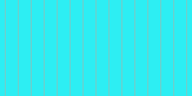 #2deef3, #caa393 vertical lines, two pixels wide, fifty-two pixels apart