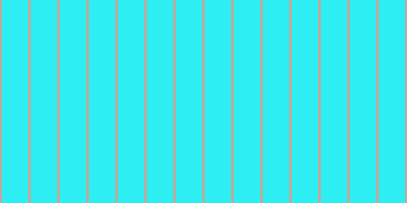 #2deef3, #caa393 vertical lines, five pixels wide, fifty-two pixels apart