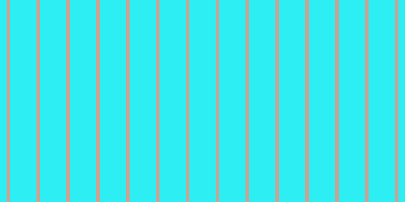 #2deef3, #caa393 vertical lines, seven pixels wide, fifty-two pixels apart