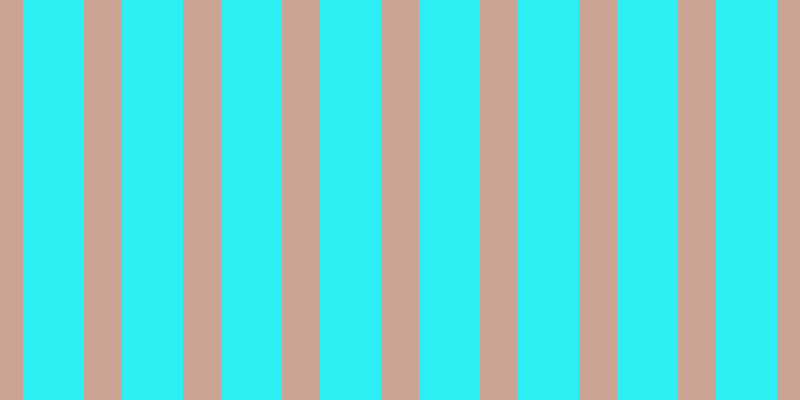 #2deef3, #caa393 vertical lines, thirty-eight pixels wide, sixty-one pixels apart