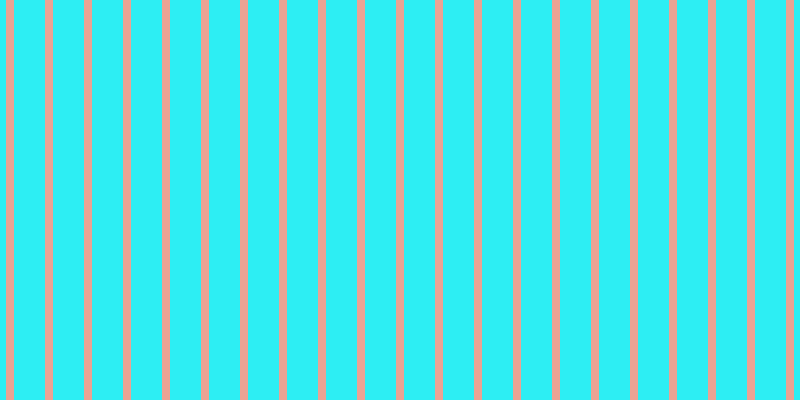 #2deef3, #eba393 vertical lines, eight pixels wide, thirty-one pixels apart