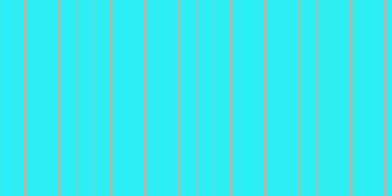 #2deef3, #eba393 vertical lines, two pixels wide, thirty-three pixels apart