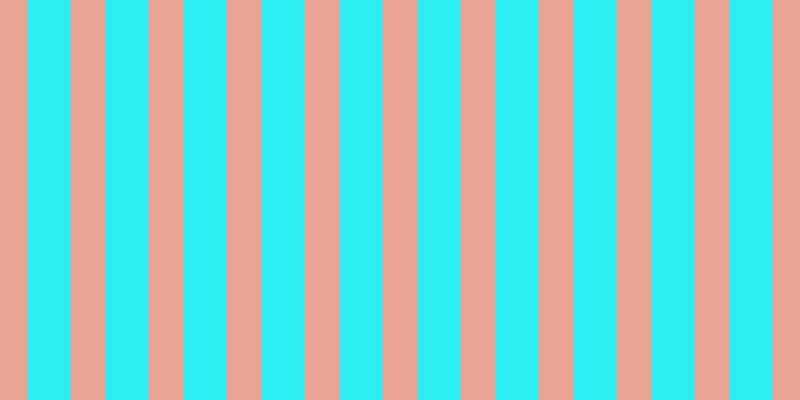 #2deef3, #eba393 vertical lines, thirty-five pixels wide, forty-three pixels apart