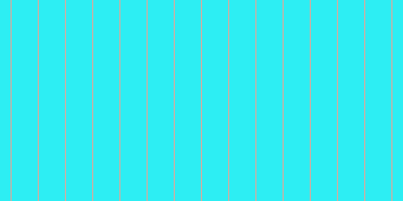 #2deef3, #eba393 vertical lines, two pixels wide, fifty-two pixels apart
