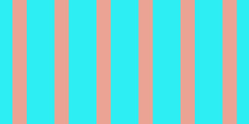 #2deef3, #eba393 vertical lines, forty-six pixels wide, eighty-nine pixels apart