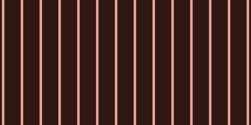 #2f1813, #eba393 vertical lines, eight pixels wide, fifty-two pixels apart