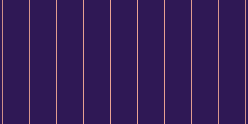 #2f1855, #eba393 vertical lines, two pixels wide, eighty-five pixels apart