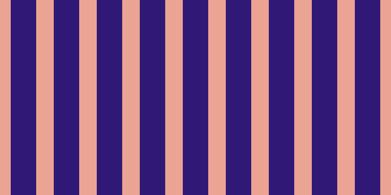 #2f1876, #eba393 vertical lines, thirty-six pixels wide, fifty-two pixels apart