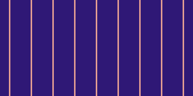 #2f1876, #eba393 vertical lines, six pixels wide, eighty-four pixels apart