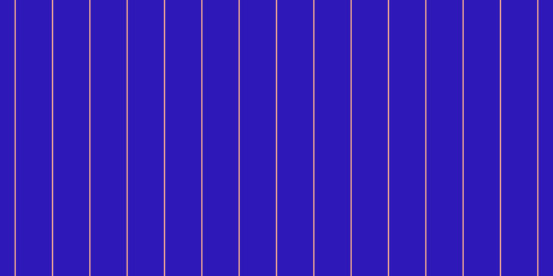 #2f18b8, #eba393 vertical lines, two pixels wide, fifty-two pixels apart