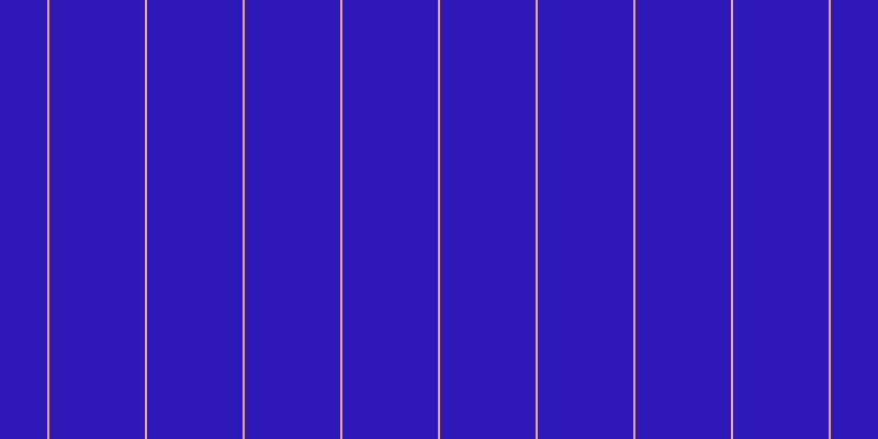 #2f18b8, #eba393 vertical lines, two pixels wide, eighty-seven pixels apart