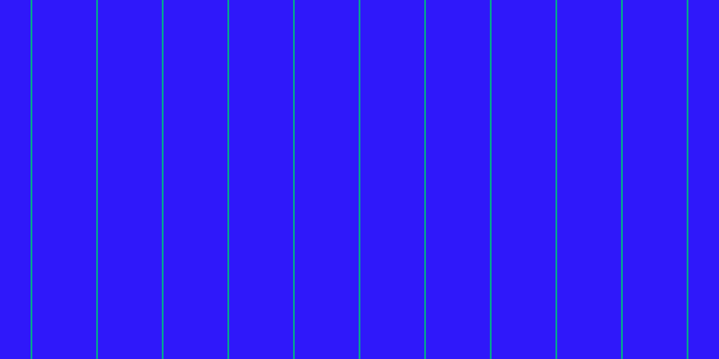 #2f18fa, #04a393 vertical lines, two pixels wide, seventy-one pixels apart